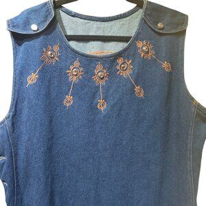 Vintage Molato Denim Sleeveless Dress